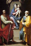 Madonna and Child with Sts GIuseppe Cesari Called Cavaliere arpino